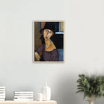 Hebuterne with Hat and Necklace Print by Modigliani