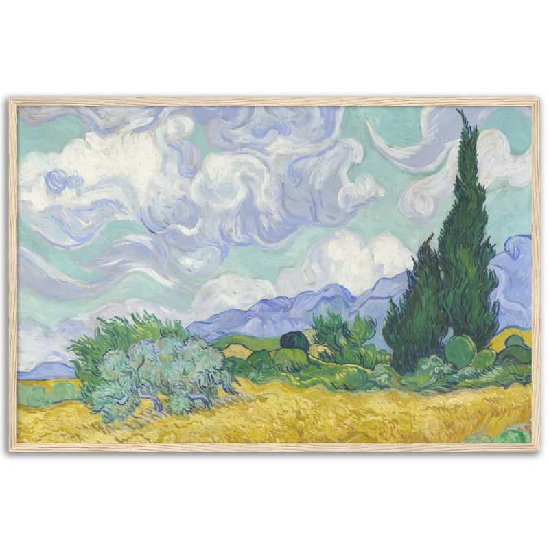 Wheat Field with Cypresses Print by Van Gogh