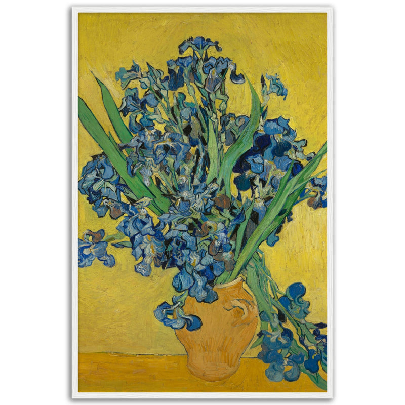 Irises in Vase Print by Van Gogh