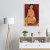 Nude Sitting on a Divan Print by Modigliani