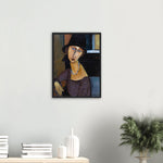 Hebuterne with Hat and Necklace Print by Modigliani