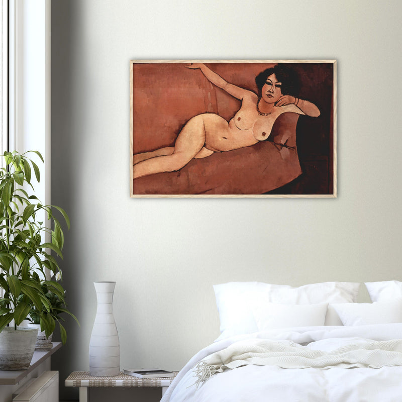 Nude on the Sofa Print by Modigliani