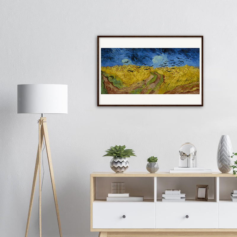 Wheatfield with Crows Print by Van Gogh