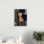 Hebuterne with Hat and Necklace Print by Modigliani