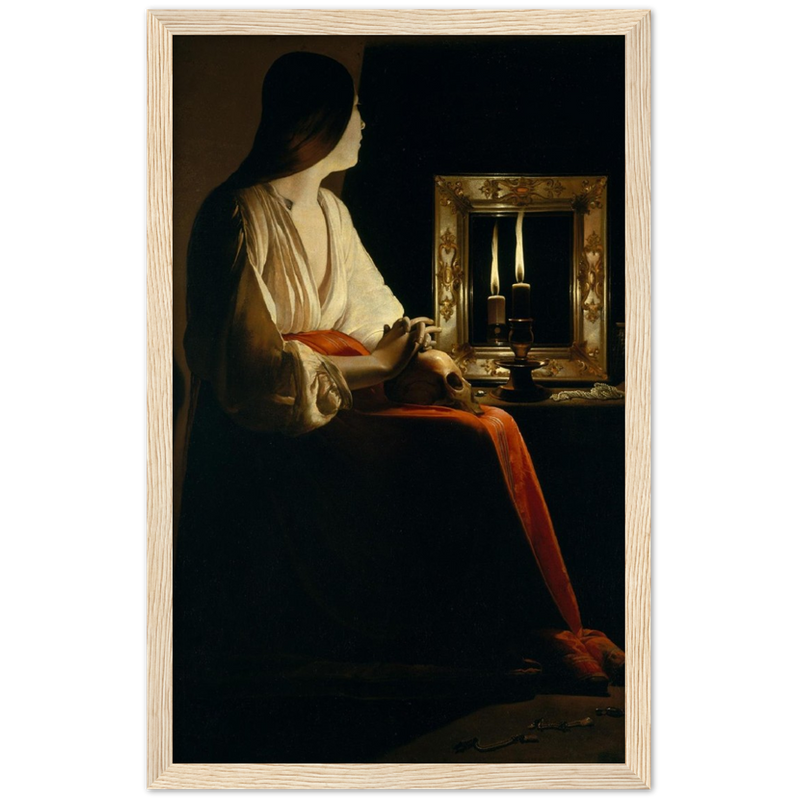 The Penitent Magdalen Art Print by Georges de la Tour