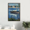 Boat at Anchor on the Seine at Argenteuil Print by Caillebotte