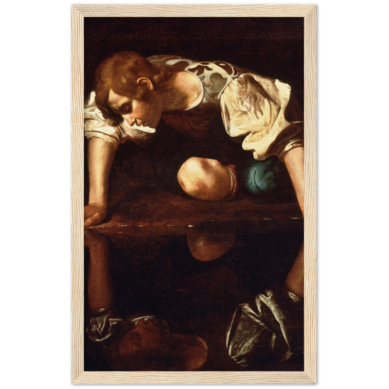 Narcissus Print by Caravaggio