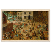 Children's Games Art Print by Bruegel the Elder