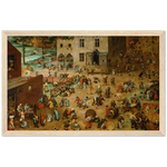 Children's Games Art Print by Bruegel the Elder