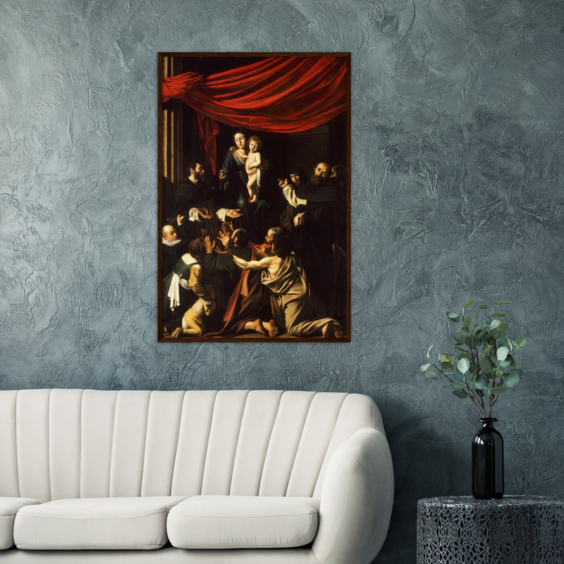 Madonna of the Rosary Art Print by Caravaggio