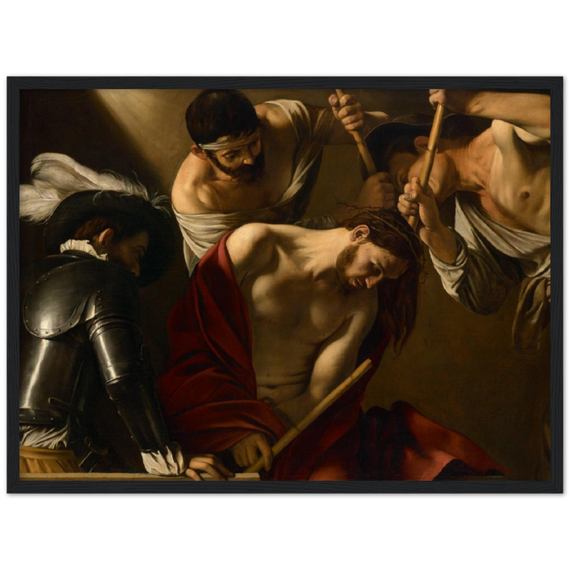 The Crowning with Thorns Print by Caravaggio