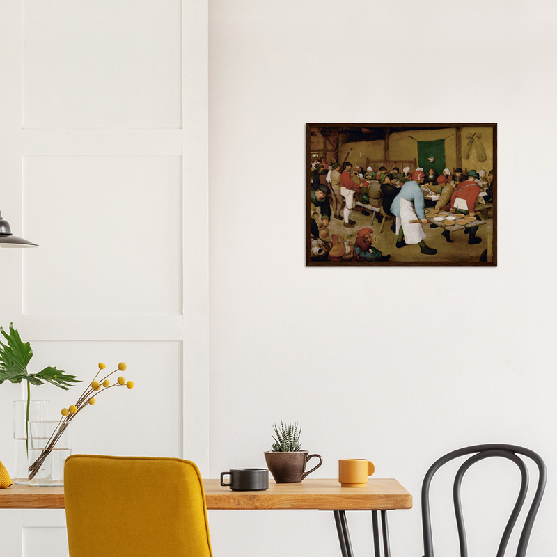 Peasant Wedding Art Print by Bruegel the Elder