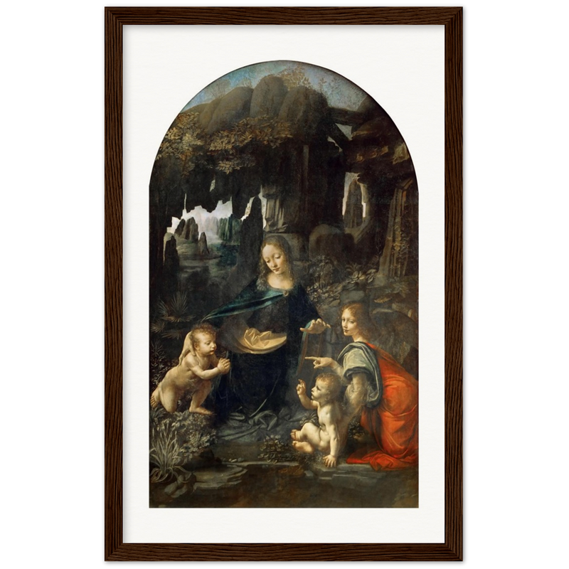 Virgin on the Rocks Art Print by Da Vinci