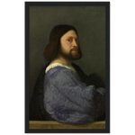 Portrait of a Man with a Quilted Sleeve Print by Titian