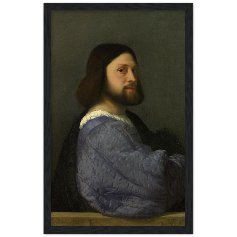 Portrait of a Man with a Quilted Sleeve Print by Titian