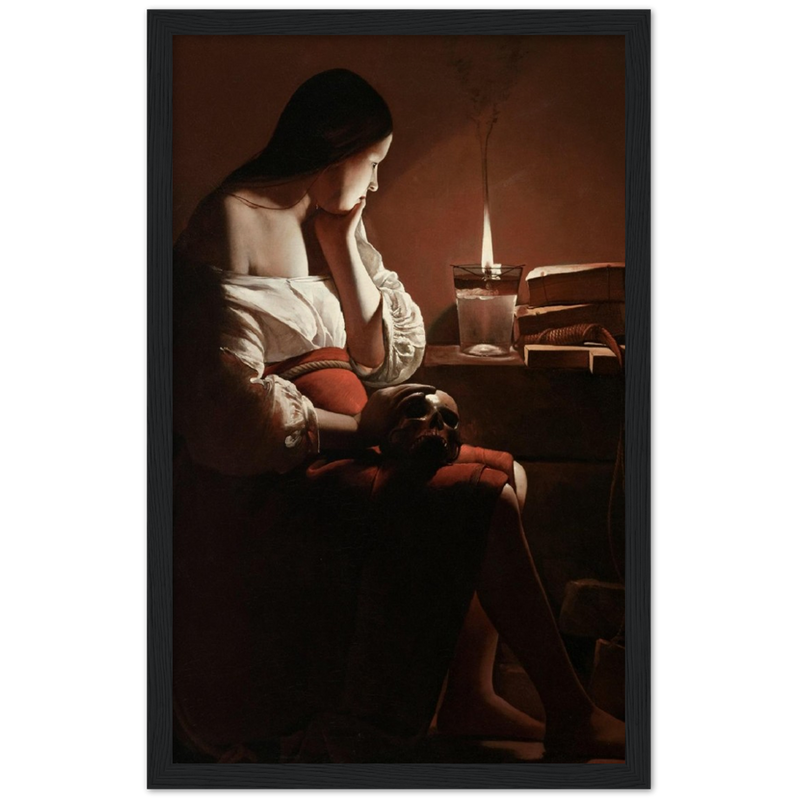 The Magdalen with the Smoking Flame Print by Georges de la Tour