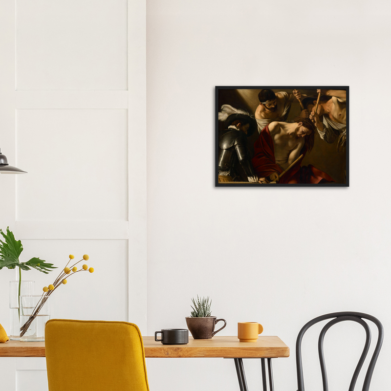 The Crowning with Thorns Print by Caravaggio