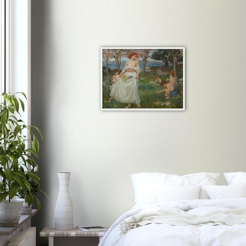 A Song of Springtime Print by Waterhouse