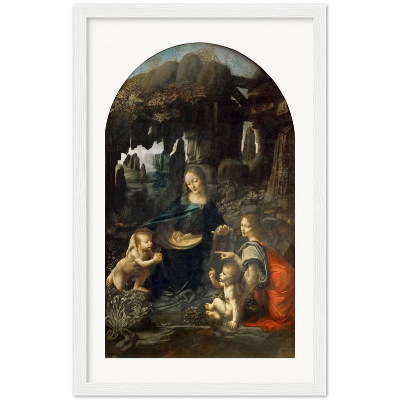 Virgin on the Rocks Art Print by Da Vinci