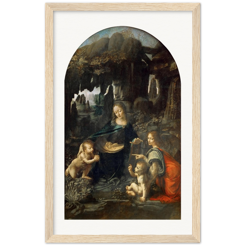 Virgin on the Rocks Art Print by Da Vinci