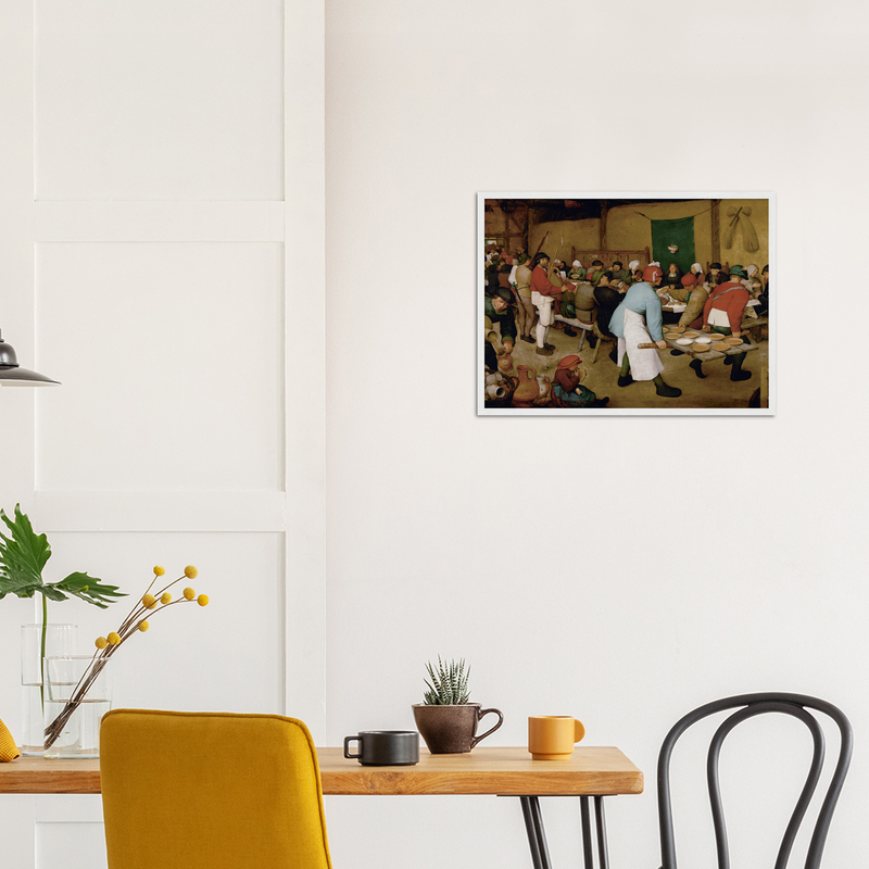 Peasant Wedding Art Print by Bruegel the Elder