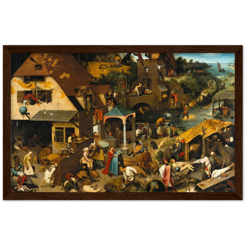 The Dutch Proverbs Print by Bruegel the Elder