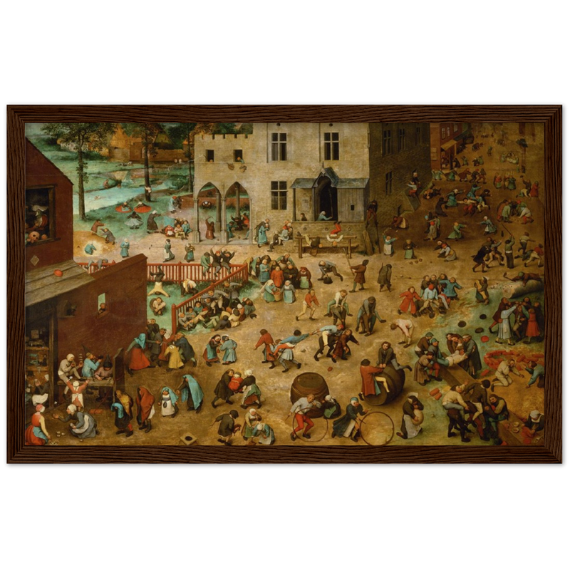 Children's Games Art Print by Bruegel the Elder