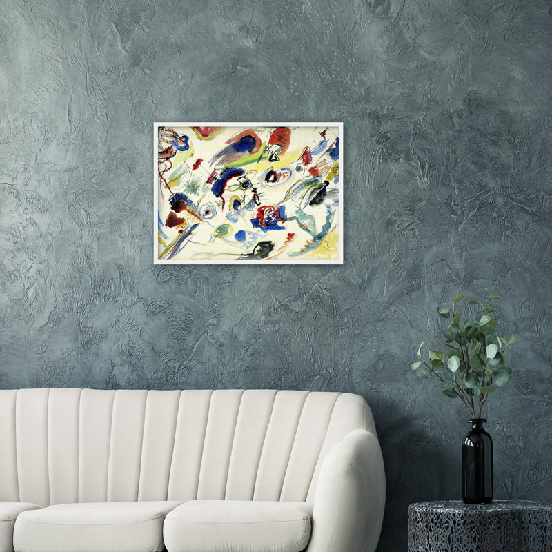 First Abstract Watercolour Print by Kandinsky