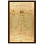 Vitruvian Man Art Print by Da Vinci