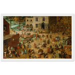 Children's Games Art Print by Bruegel the Elder