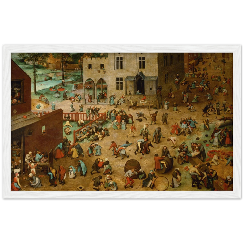 Children's Games Art Print by Bruegel the Elder