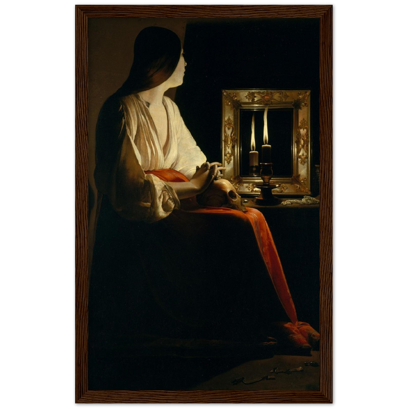 The Penitent Magdalen Art Print by Georges de la Tour