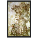 Warrior with Helmet Art Print by Da Vinci