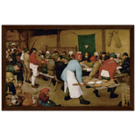 Peasant Wedding Art Print by Bruegel the Elder