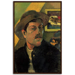 Self Portrait in a Hat Print by Gauguin