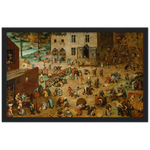 Children's Games Art Print by Bruegel the Elder