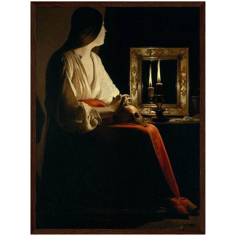 The Penitent Magdalen Art Print by Georges de la Tour