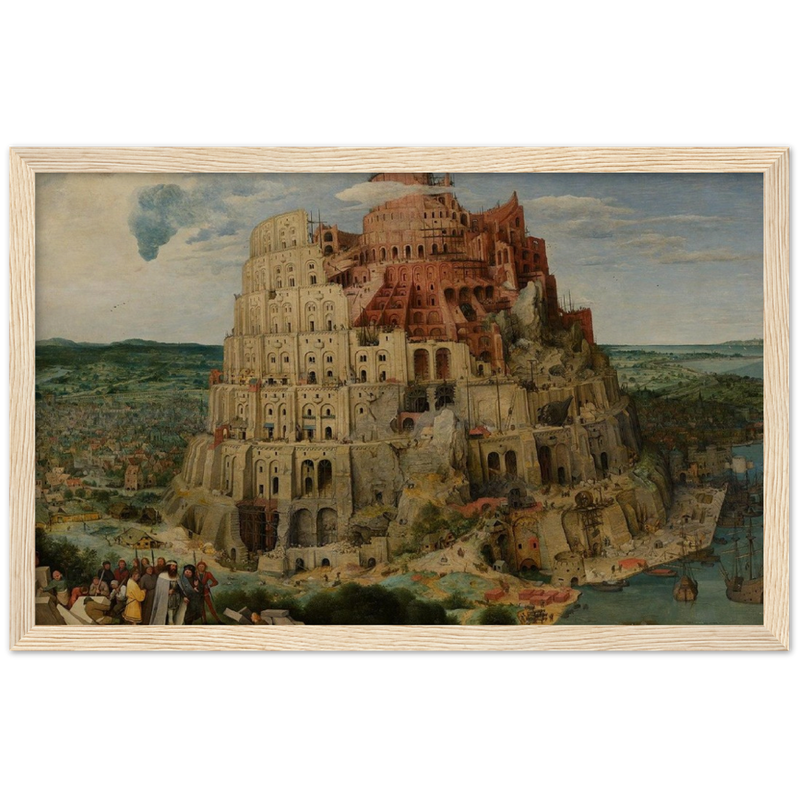 The (Great) Tower of Babel Art Print by Bruegel the Elder