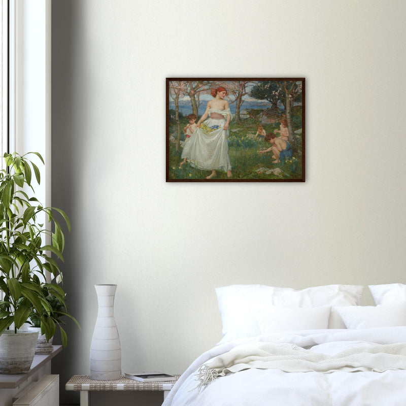 A Song of Springtime Print by Waterhouse