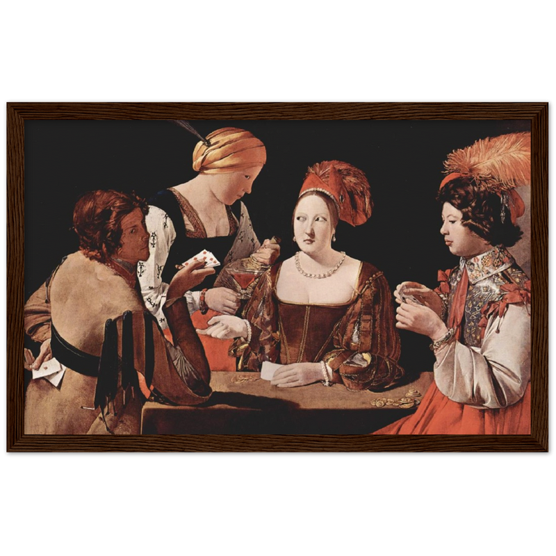 The Card Sharp with the Ace of Diamonds Art Print by Georges de la Tour