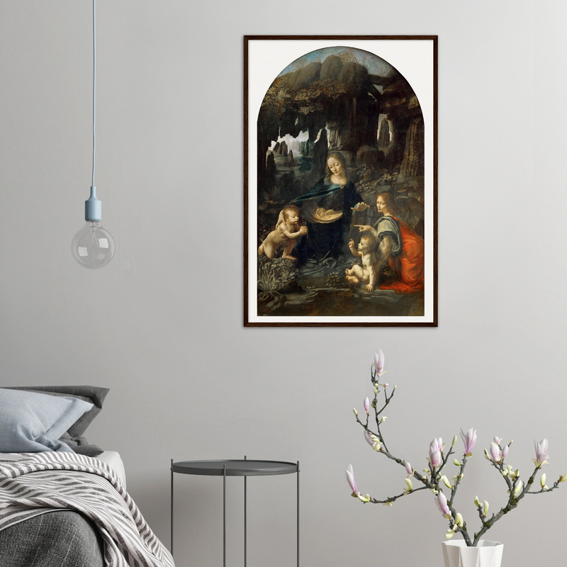 Virgin on the Rocks Art Print by Da Vinci