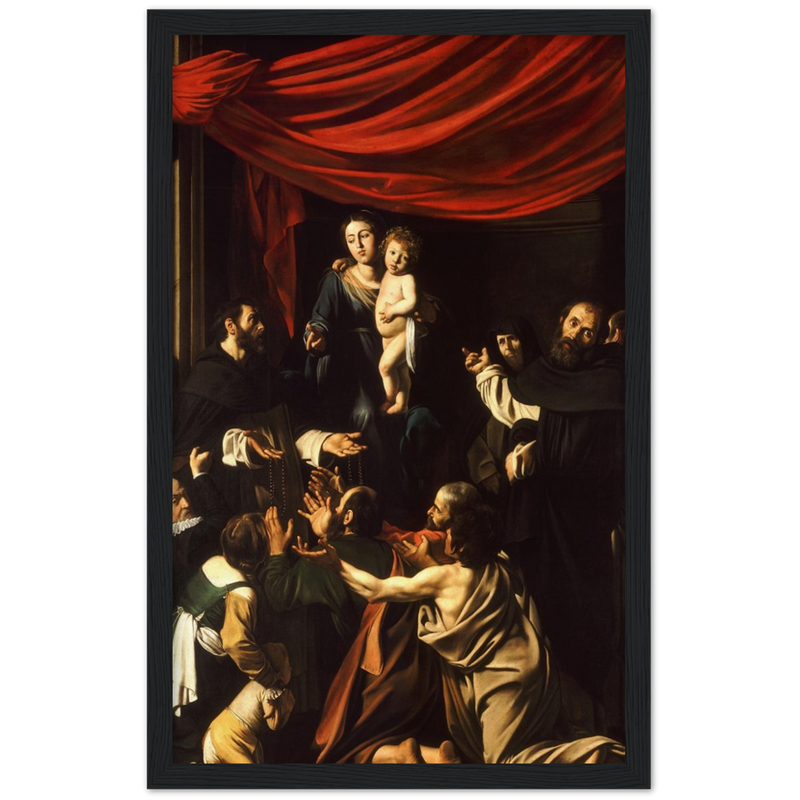 Madonna of the Rosary Art Print by Caravaggio