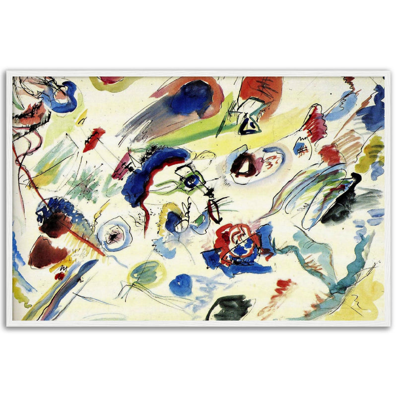 First Abstract Watercolour Print by Kandinsky