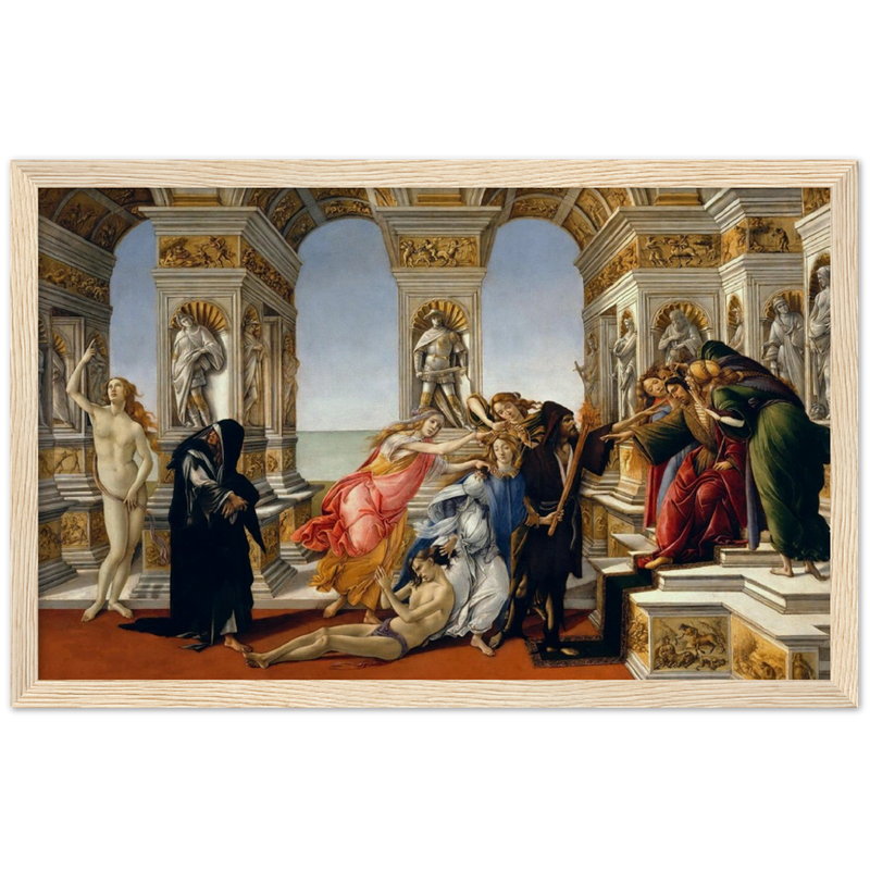 Calumny of the Apelles Print by Sandro Botticelli