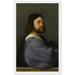 Portrait of a Man with a Quilted Sleeve Print by Titian