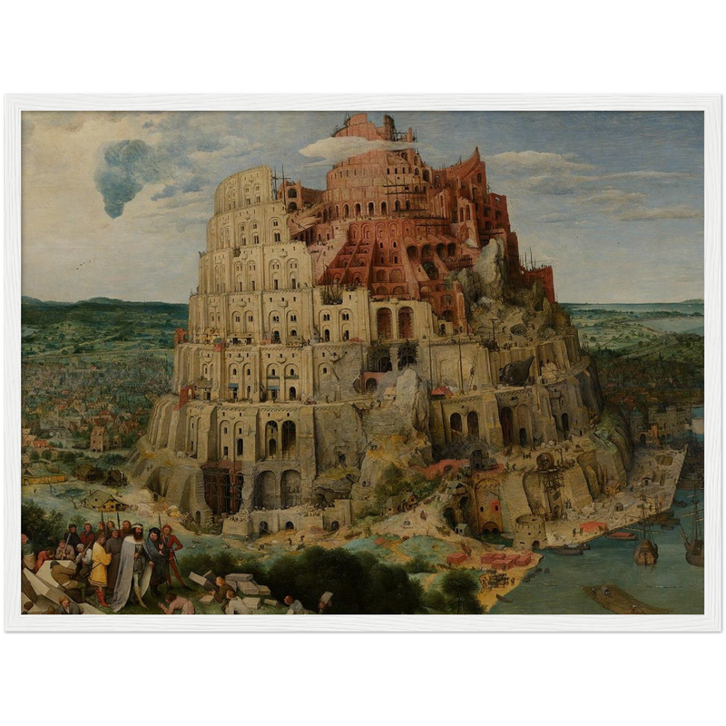 The (Great) Tower of Babel Art Print by Bruegel the Elder