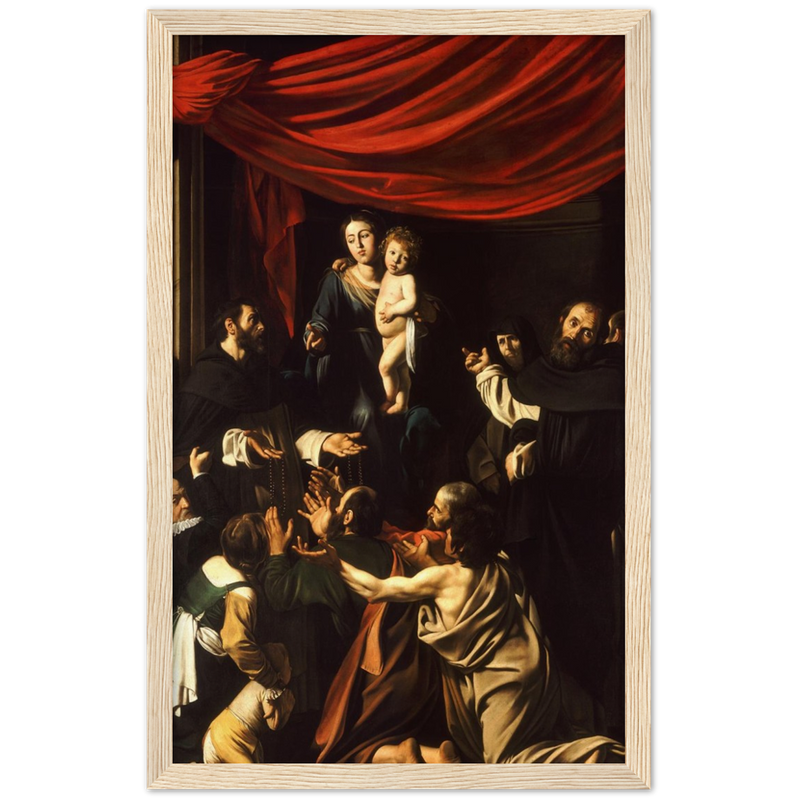 Madonna of the Rosary Art Print by Caravaggio