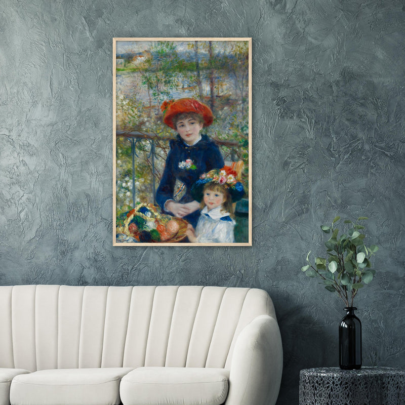 Two Sisters (On the Terrace) Print by Renoir