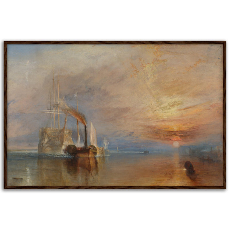 The Fighting Téméraire Tugged to Her Last Berth to be Broken Print by Turner