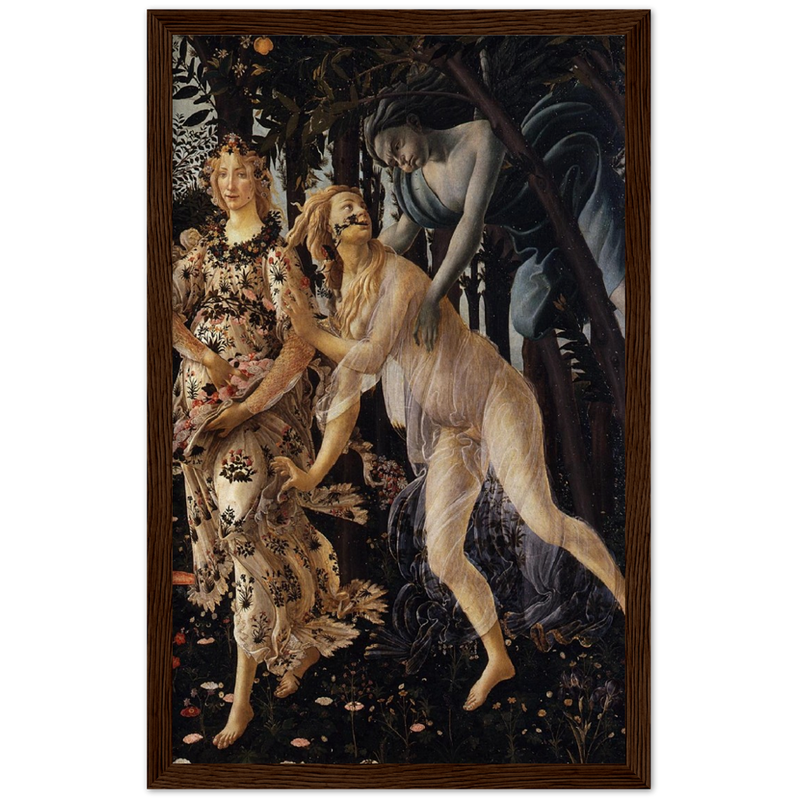 Primavera Chloris and Zephyrus Art Print by Sandro Botticelli